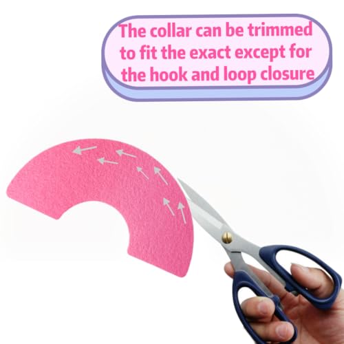 Image of 2 pcs Sugar Gliders Recovery Cone Collar Hamster Mini Elizabeth Collar Protective Cones for Small Pet Adjustable Neck Cone for Sugar Glider Hamster Pink