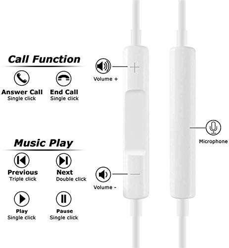 Image of Earbuds Headphones For Iphone 13 /13 Pro /12 /12 Pro Max /11 /11 Pro Inear Earphones, Microphone Stereo Mini Wired Earbuds Earphones Compatible With Iphone 7 /8 /8 Plus /X /Xs /Xr /Xs Max And Ipad