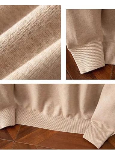 Men Merino Wool Sweater O-Neck Pullover Cashmere Warm Solid Knitwear Clothes Business Bottoming Soft Tops2