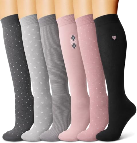 Image of Copper Compression Socks for Women & Men (6 pairs) - Best Support for Nurses, Running, Hiking, Recovery