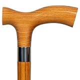 Dr. Watson Classic Bastone da Passeggio Fritz in Frassino, Caramello, 94 cm