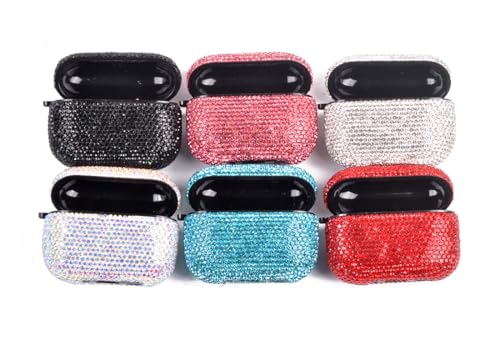 Sparkly Case Compatible with AirPods Pro 3 Generation(2025) with Keychain,Shockproof Protective Premium Bling Rhinestone Cover Skin for AirPods Pro 3 Charging Case (AB for Pro 3rd) by AXCUWS - Image 3