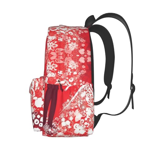 Travel Backpack for Women Men Silhouette of Love Casual Daypack Large Capacity Nurse Bag3