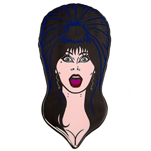 Kreepsville 666 Elvira Pop Icono Amante De La Oscuridad Gótica Esmalte Pin, M, Acero aleado, Sin gemas.