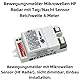 Aukson L03C MC030S Mikrowelle Bewegungsmelder Sensor 230V 800W LED Gelühlampe Keller, Bewegungsmelder, Technolgie: Hochfrequenz 5.8GHz Weiß