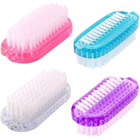 Cleaning Nail Brush Two Sided Hand Fingernail Scrub Brush Cover