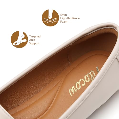 Tilocow Chain Flats Shoes, Loafers for Women Dressy Slip On Pointed Toe Flats, Work Shoes for Women - Image 3