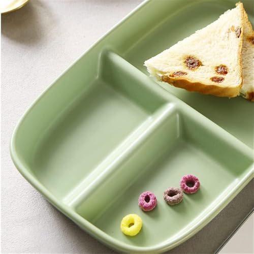 Image of Unbreakable & Reusable & Eco Friendly Dinner Dishes for Sushi, Side Dish, Fruit, Appetizer, Cake, Ice Cream Dishwasher & Microwave Safe Lightweight Dinnerware Sets (Nordic Green, Pack of 6)