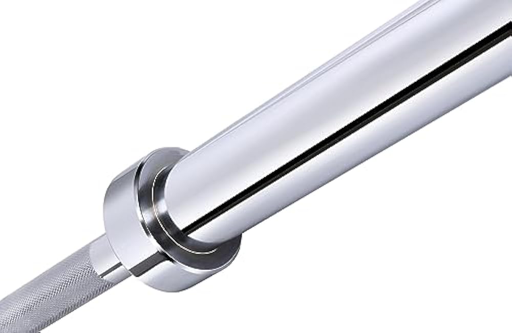 Signature Fitness 2 Olympic Barbell Weightlifting Barbell, Chrome