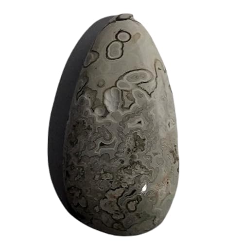 Piedra preciosa suelta de ágata dendrítica natural de 8,15 quilates, 21 x 10 x 6 mm, cabujón de pera | LCAB-3713, 21x10x6mm, Ágata dendrítica, Otras piedras preciosas