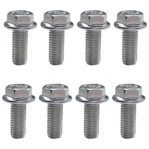 Image of Skid Plate Bolts Compatible with Toyota 4Runner Tacoma FJ Cruiser Tundra Sequoia Land Cruiser 304 Stainless Steel 12mm Hex Head 8 Pack