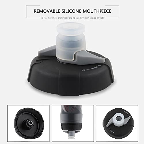 Zsling Bottle Sport Squeeze Insulated Water Bottle 20Oz - Bpa-Free, Sport & Bike Squeeze Bottle (Black Gray-20Oz) #TOP1
