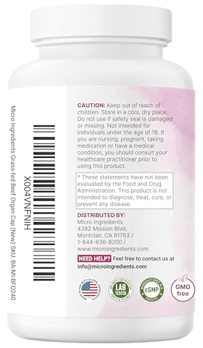 Micro Ingredients Beef Organ Supplement for Women