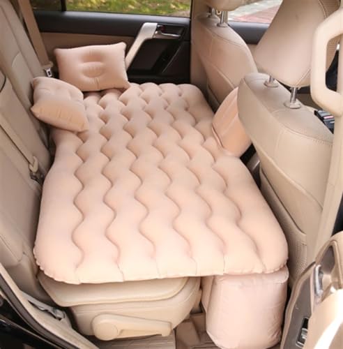 70*130 Cm Voiture SUV Lit De Voyage Universel Siège Voiture Lit Multifonctionnel Pour Camping En Plein Air Plage Matelas Gonflable Lit D'air Repos De Sommeil Car Air Bed Voiture Matelas gonflables(Bei