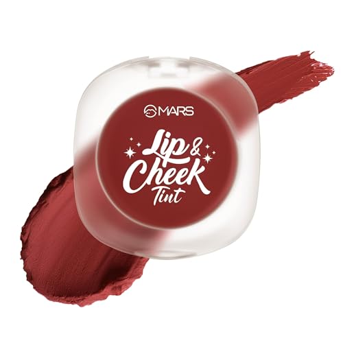 Image of MARS Lip & Cheek Tint for Bold Pop Color (2.8 gm) (04-Ruby Red - Protect Your Energy) | Demi Matte Finish | Dual Function | Buildable High Pigmentation | Long-Lasting Color | Weightless Wear