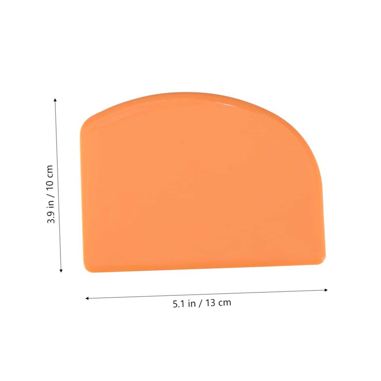 STOBAZA 4pcs Cream Scraper Lightweight Kitchen Gadget for Baking Orange White Cake Smoother Essential Tool for Home Bakers for Decorating and Pastry Making