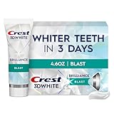 Crest 3D White Brilliance Blast Teeth Whitening Toothpaste, 4.6 oz, Anticavity...