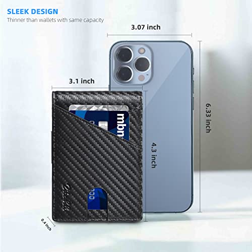 Zitahli Wallet For Men - With Money Clip Slim Leather Slots Credit Card Holder Rfid Blocking Bifold Minimalist Wallets With Gift Box #TOP3