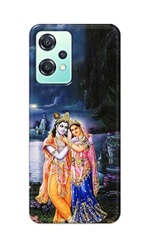 Image of Printed Hard Back Cover Case for OnePlus Nord CE 2 Lite 5G Back Cover (Radha Krishna) -1803