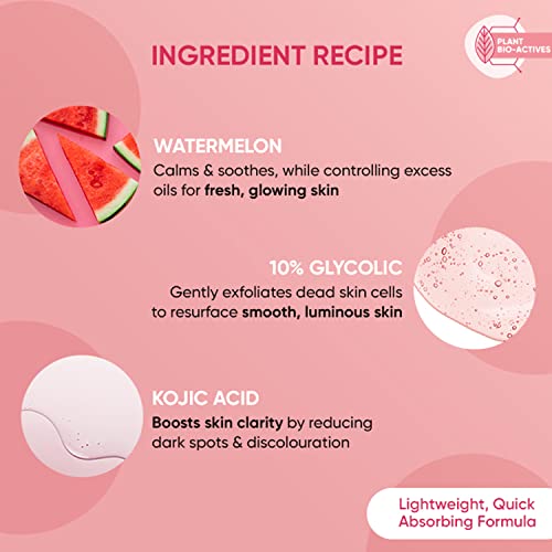 Image of Dot & Key Watermelon 10% Glycolic Acid Glow Face Serum, With KojicI, Targets Pigmentation And Oily Skin (20ml)