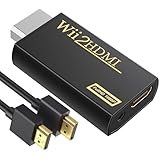 GANA Wii to hdmi Converter, wii to hdmi Adapter, 1080p 720p Connector Output Video & 3.5mm Audio - Supports All Wii Display Modes (wii to hdmi Golden)