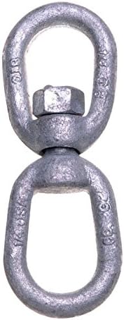 APEX Industrial Eye to Eye Swivel, Forged, Galvanized, 1/2-In.