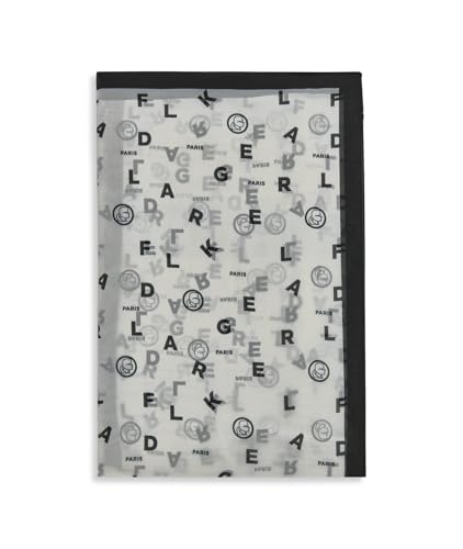 KARL LAGERFELD Womens Karl Alphabet Poly Chiffon Scarf2