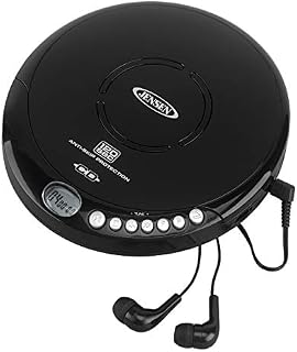 Jensen Portable CD-120BK Portable Personal CD Player Compact 120 SEC Anti-Skip CD Player