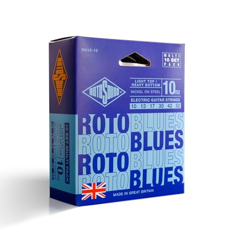 Cordes guitare électrique Rotosound RH10 pour éviter les casses répétées avec le pack de 10