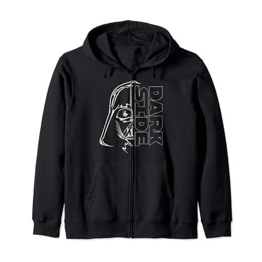 Star Wars Darth Vader Half Dark Side Outline Sudadera con Capucha