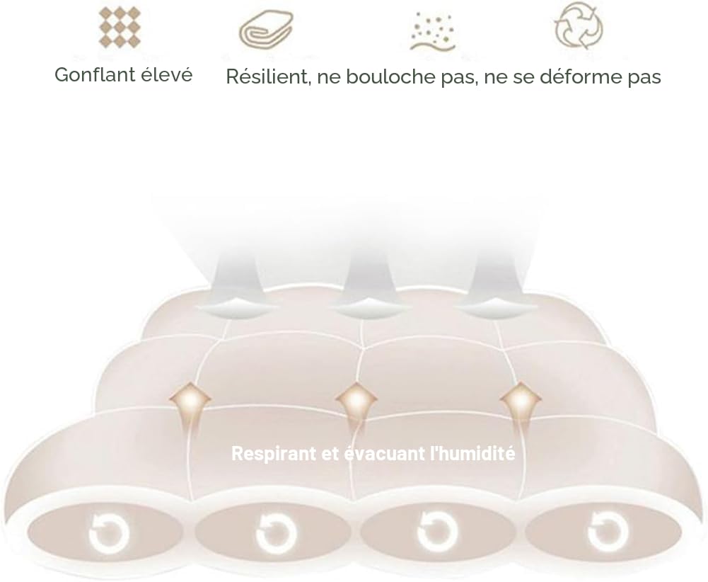 Matelas futon japonais en polyester pour lit double, fermeté moyenne, bleu, 100 x 200 cm