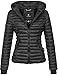 Produktbild Navahoo Damen Übergangs Stepp Jacke mit Kapuze B348 [B348-Kimuk-Schwarz-Gr.L]