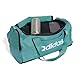 adidas Unisex Essentials Linear Duffel Bag, Powder Teal/Black/White, S