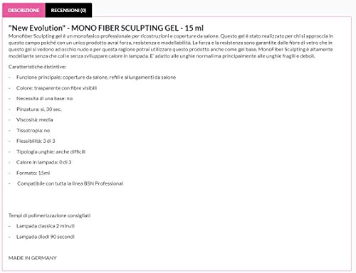 Mono fiber sculpting gel - new evolution - 15 ml...