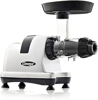 Omega J8006HDS Nutrition Center Quiet Dual-Stage Slow Speed Masticating Juicer Makes Fruit