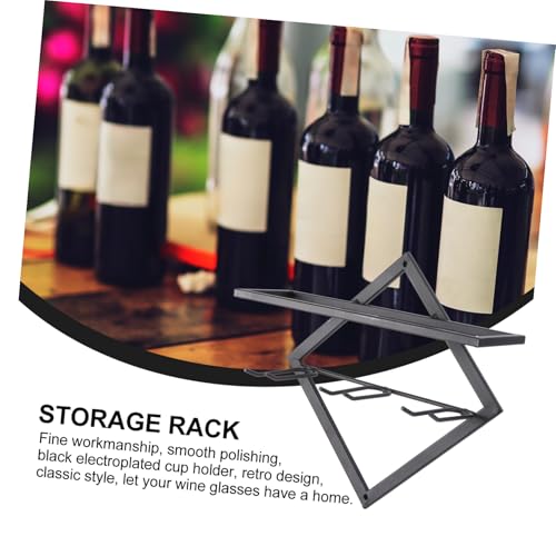 Soporte de vino de hierro para una botella miniatura 3