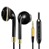 OverTop Kanen IP-809 Auriculares de control con cable para deportes intrauditivos con micrófono-negro