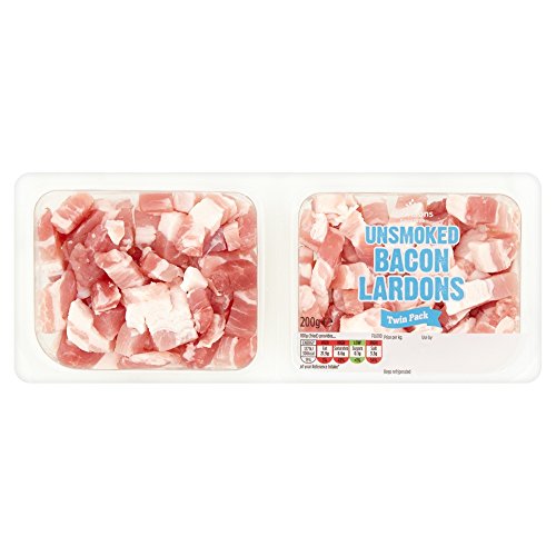 Morrisons Unsmoked Bacon Lardons Twin Pack 200g