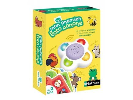 cavernedesjouets Loto des Sons 24 cris des Animaux, 3 Modes de Jeu - Loto sonore Enfant 2 Ans - eveil sensoriel - Set Jouet educatif electronique avec Carte