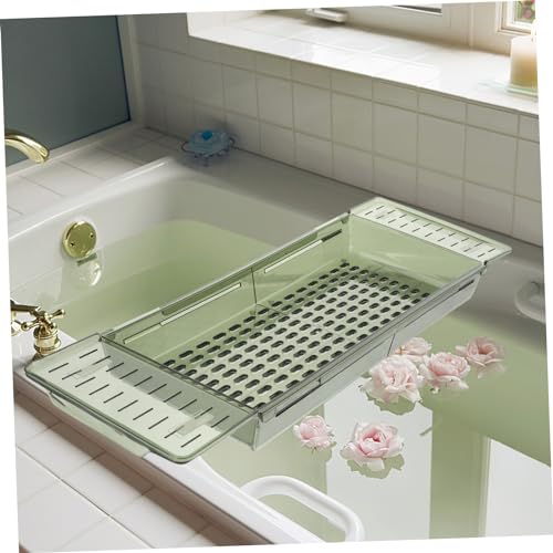 Étagère de rangement extensible Cabilock pour plateau de baignoire et douche multifonctionnel