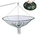 CurcKua Drop Net Dia. 39in Foldable Portable Pier Fishing Net with Dual Line Structure Knottable Fish Release Opening Sturdy Heavy-Duty Bridge for Shrimp, Crab Drop Bridge for Fishing