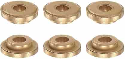 Boccole In Bronzo Autolubrificanti 2pz - Foro 10mm, OD 16mm, Flangia 22mm - Per Cuscinetti E Riduzione Usura - Foto 7
