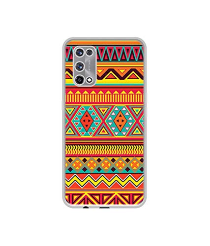 Image of Artistic Rangoli Design Printed Silicon Soft TPU Back Case Cover for Realme X7 Pro