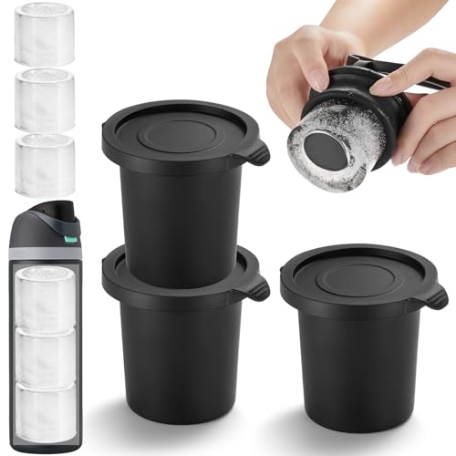 Molde para cubitos de hielo cilíndricos ACOOKEE 3 piezas miniatura 1