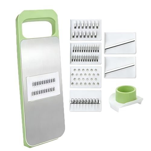 Mandolina cortadora ajustable para vegetales verde pequeña miniatura 1