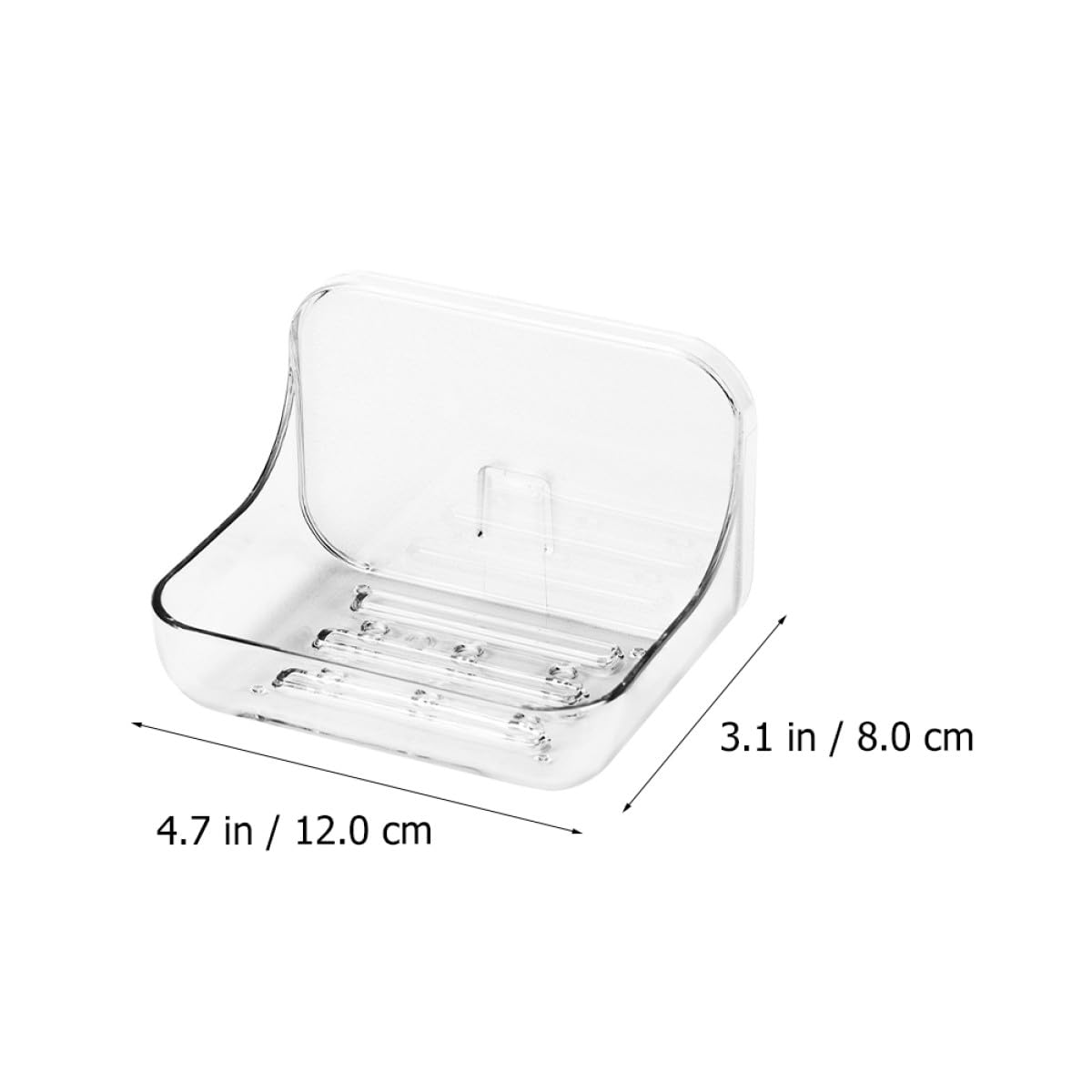 ULTECHNOVO 3stücke Selbstklebender Seifenhalter Für Badezimmer Wandmontierter Wasserdichter Abtropfender Seifenspender Bohren Transparent Wiederverwendbar Installieren Für Dusche
