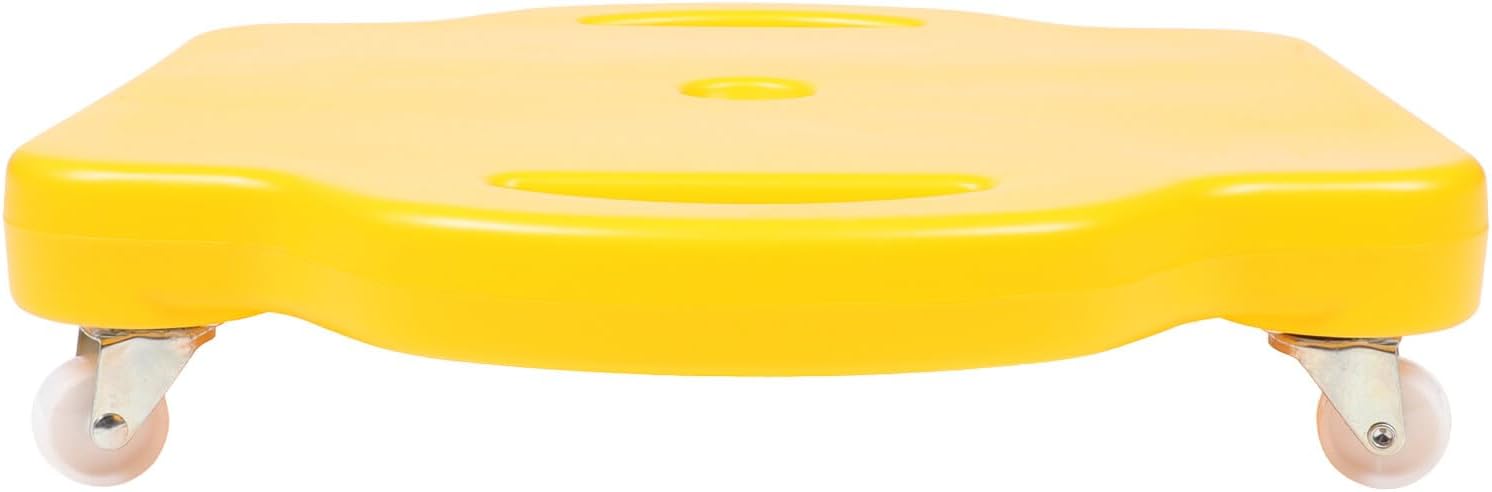 GANAZONO Balance Training Sliding Board for Sensory Development Scooter Four-wheel Kindergarten Plaything for Vestibular Development and Mobility Enhancement Yellow