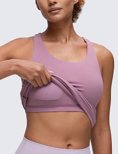 Image of CRZ YOGA Butterluxe Racerback Tank Tops | Light Support, Built in Bra, Removable Pads, Yoga, Extremely Soft, Scoop Neck, for Women