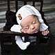 Winmany Baby Häkeln Strick Foto Fotografie Requisiten Outfits, 2PCS Neugeborene Foto Prop Strampler Hüte Kostüm Kleinkind Zubehör für 0-2 Monate (Weiß)