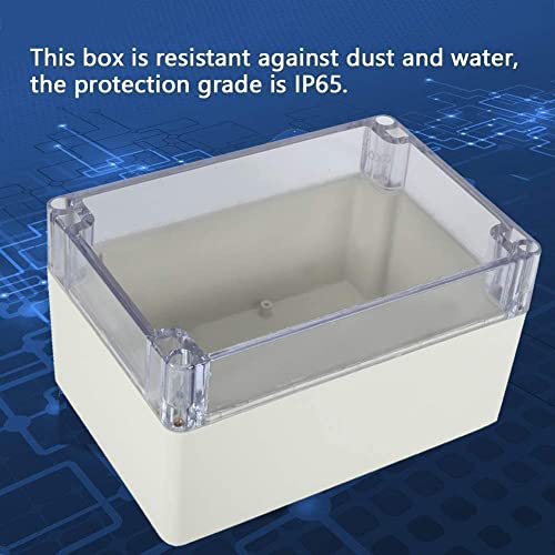 Image of Heyiarbeit 3.97 inchx2.68 inchx1.57 inch(LxWxH) Junction Box IP65 Universal Electrical Project Enclosure ABS Plastic Dustproof Waterproof with Transparent Clear Cover M2 1PCS